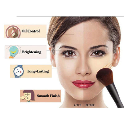 Face Foundation Powder Oil Control Contour Full CoverBanana Powder Translucent Mineral Makeup Base Matte Foundation Make Up