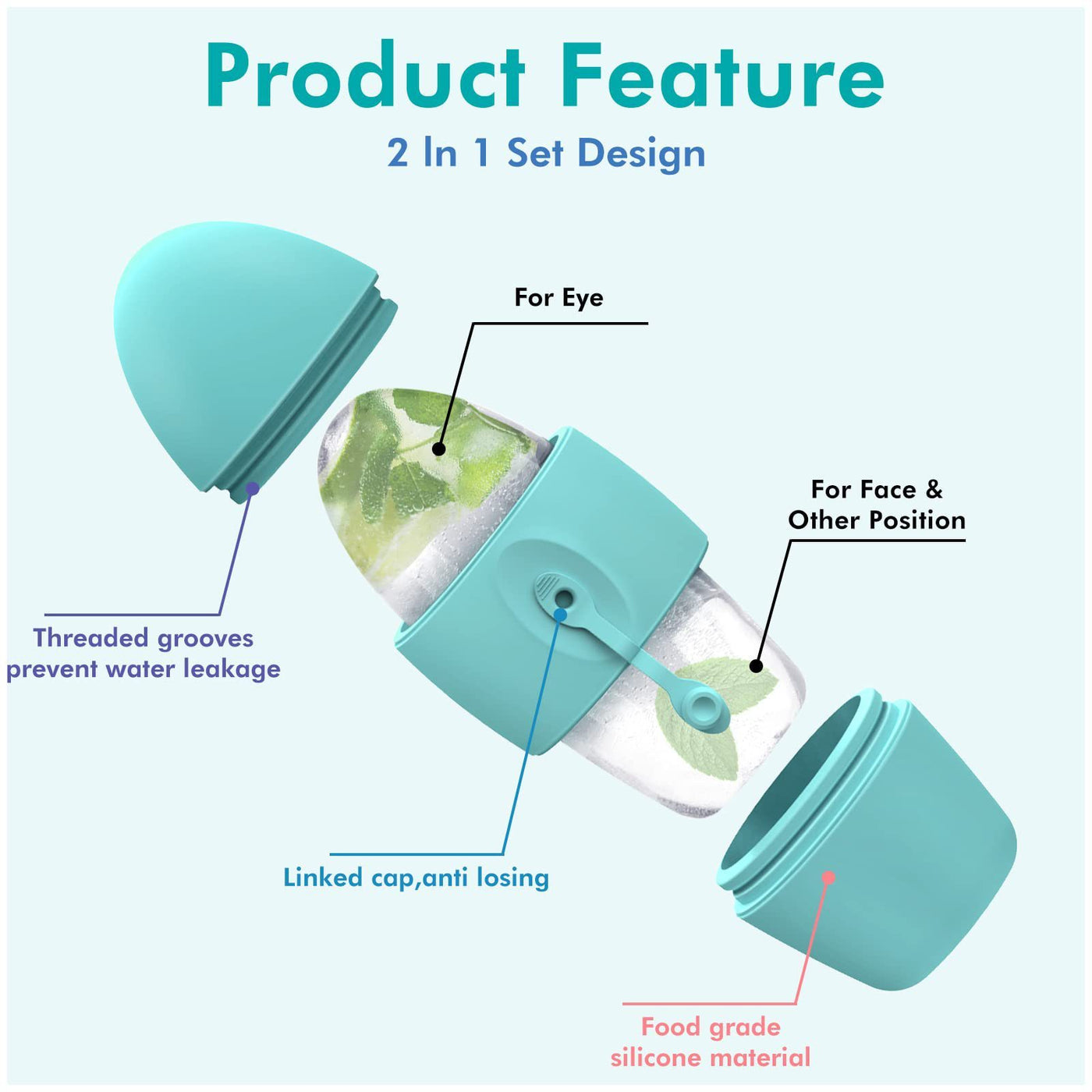 Silicone Ice Face Roller Contour