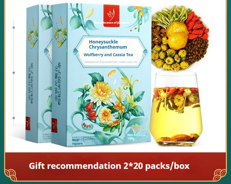 Honeysuckle Medlar Cassia Seed Stay Up Late Cool Tea